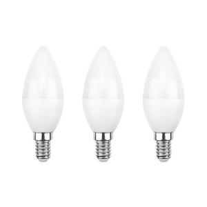 Лампа светодиодная Свеча CN 11,5Вт E14 1093Лм 2700K теплый свет (3 шт/уп) REXANT 